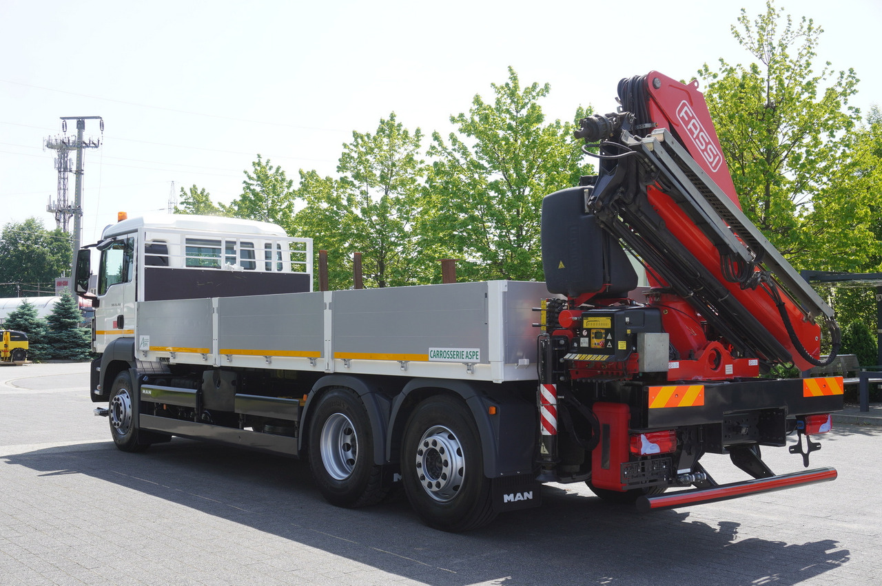 شاحنات مسطحة, شاحنة كرين MAN TGS 26.360 Flatbed / Fassi F175 7.7 T / steered 3rd axle: صورة 6 شاحنات مسطحة, شاحنة كرين MAN TGS 26.360 Flatbed / Fassi F175 7.7 T / steered 3rd axle: صورة 6