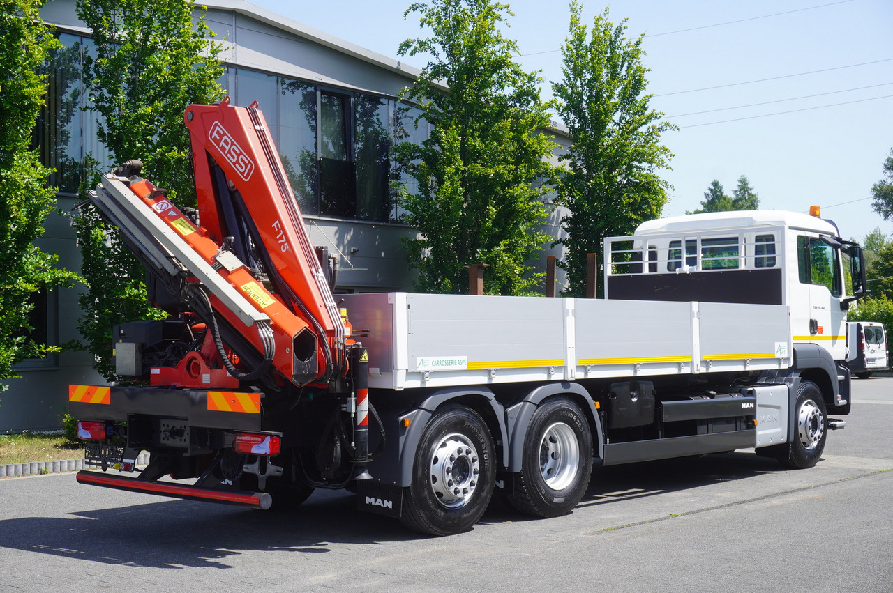 MAN TGS 26.360 Flatbed / Fassi F175 7.7 T / steered 3rd axle - شاحنة كرين: صورة 5 MAN TGS 26.360 Flatbed / Fassi F175 7.7 T / steered 3rd axle - شاحنة كرين: صورة 5