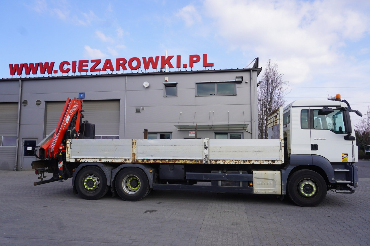 MAN TGS 26.360 Flatbed / Fassi F175 7.7 T / steered 3rd axle - شاحنة كرين: صورة 3 MAN TGS 26.360 Flatbed / Fassi F175 7.7 T / steered 3rd axle - شاحنة كرين: صورة 3