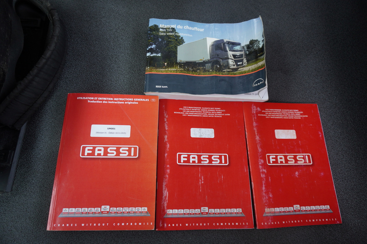 شاحنات مسطحة, شاحنة كرين MAN TGS 26.360 Flatbed / Fassi F175 7.7 T / steered 3rd axle: صورة 29 شاحنات مسطحة, شاحنة كرين MAN TGS 26.360 Flatbed / Fassi F175 7.7 T / steered 3rd axle: صورة 29