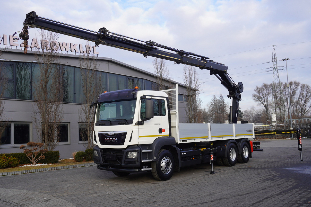 MAN TGS 26.400 / HDS HIAB 244 EP-4 HIDUO 8500 kg / 6x4 - شاحنات مسطحة, شاحنة كرين: صورة 1 MAN TGS 26.400 / HDS HIAB 244 EP-4 HIDUO 8500 kg / 6x4 - شاحنات مسطحة, شاحنة كرين: صورة 1