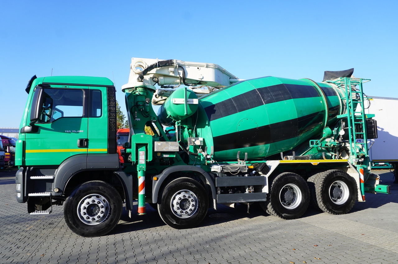 MAN TGS 35.480 8x4 Concrete Mixer Pump truck / Putzmeister M24-3 / 1600 MTH! - شاحنة خلاطة خرسانة: صورة 3 MAN TGS 35.480 8x4 Concrete Mixer Pump truck / Putzmeister M24-3 / 1600 MTH! - شاحنة خلاطة خرسانة: صورة 3