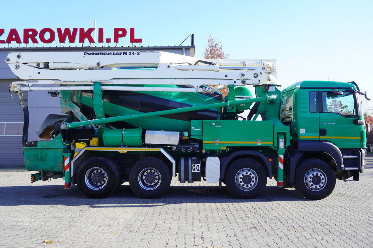 MAN TGS 35.480 8x4 Concrete Mixer Pump truck / Putzmeister M24-3 / 1600 MTH! - شاحنة خلاطة خرسانة: صورة 5 MAN TGS 35.480 8x4 Concrete Mixer Pump truck / Putzmeister M24-3 / 1600 MTH! - شاحنة خلاطة خرسانة: صورة 5