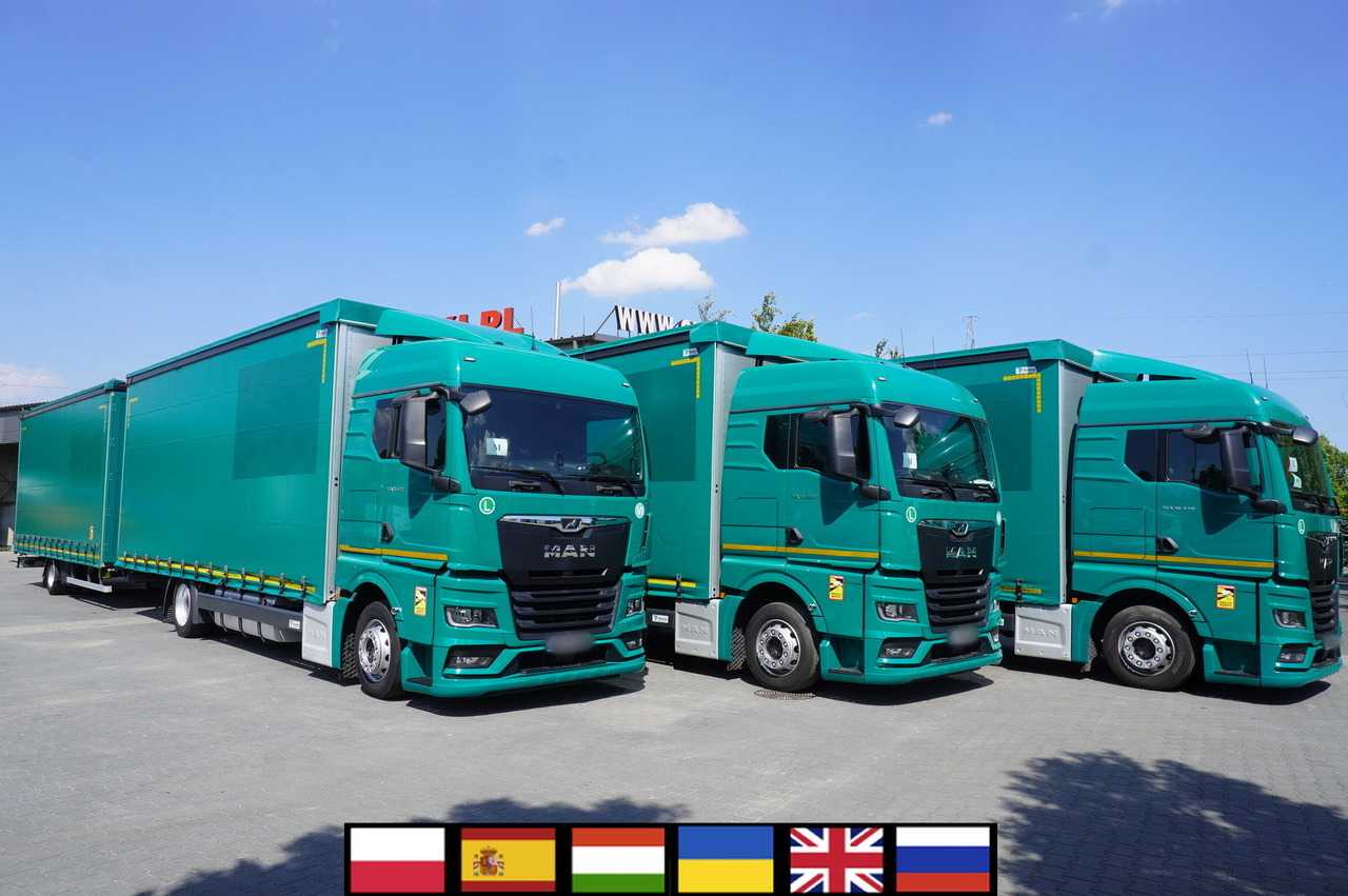 MAN TGX 18.470 / Trailer 19 EPAL / Curtainsider 19 EPAL / 2022 / Retarder / 15 units - شاحنة ستارة: صورة 1 MAN TGX 18.470 / Trailer 19 EPAL / Curtainsider 19 EPAL / 2022 / Retarder / 15 units - شاحنة ستارة: صورة 1