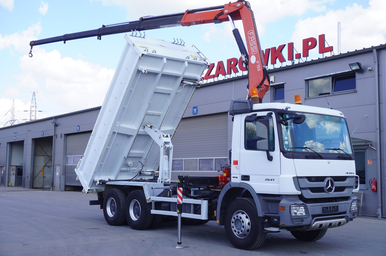 MERCEDES-BENZ Actros 2641 6×4 E5 / Crane / Dumper / 110000 km! - شاحنات مسطحة, شاحنة كرين: صورة 1 MERCEDES-BENZ Actros 2641 6×4 E5 / Crane / Dumper / 110000 km! - شاحنات مسطحة, شاحنة كرين: صورة 1