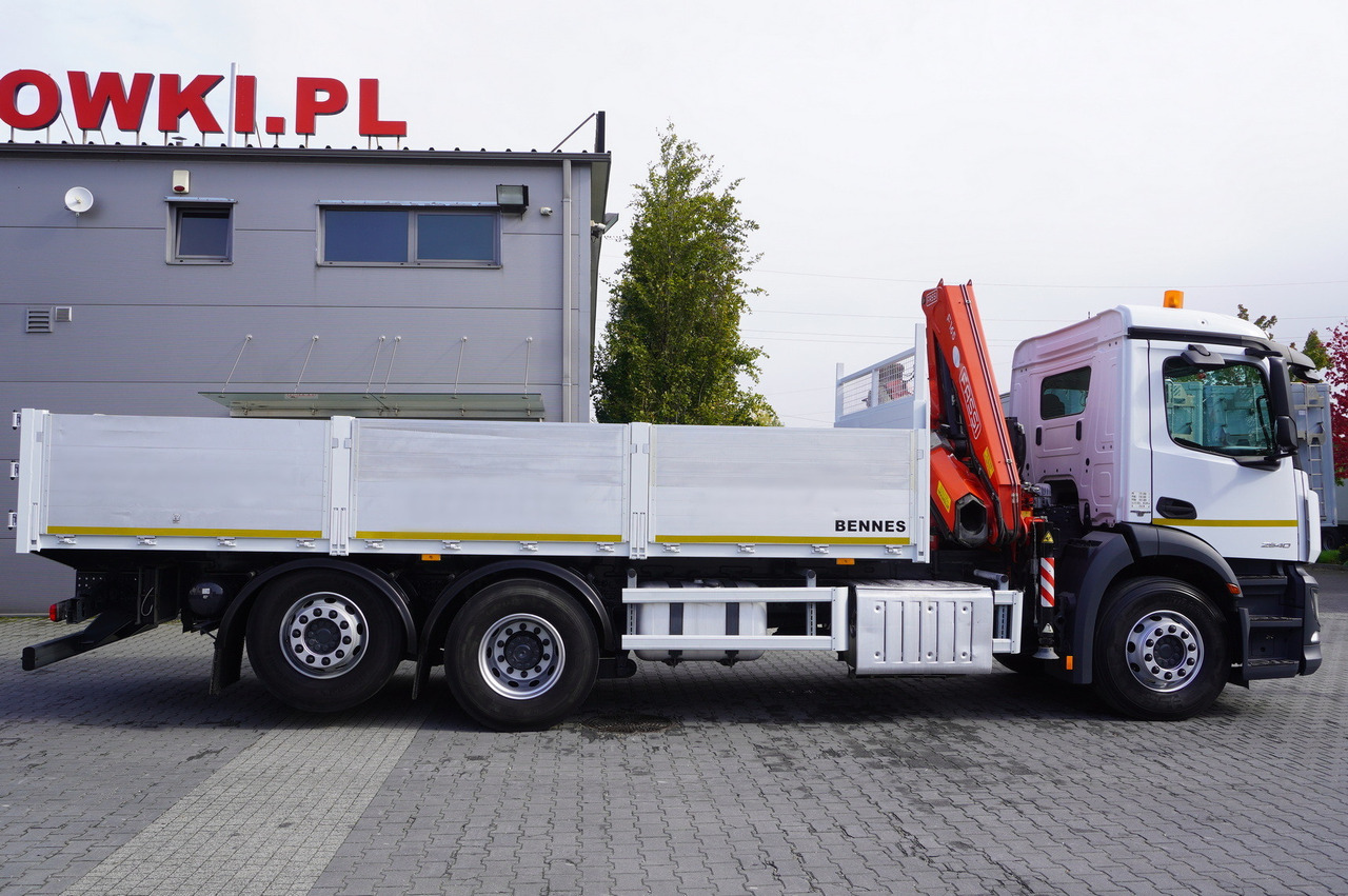 MERCEDES-BENZ Antos 2540 / Flatbed 15 EPAL / Fassi F165 / 6.1 t / 8 m reach / remote control / rotator / 1600 MTH / steered axle - شاحنات مسطحة, شاحنة كرين: صورة 3 MERCEDES-BENZ Antos 2540 / Flatbed 15 EPAL / Fassi F165 / 6.1 t / 8 m reach / remote control / rotator / 1600 MTH / steered axle - شاحنات مسطحة, شاحنة كرين: صورة 3