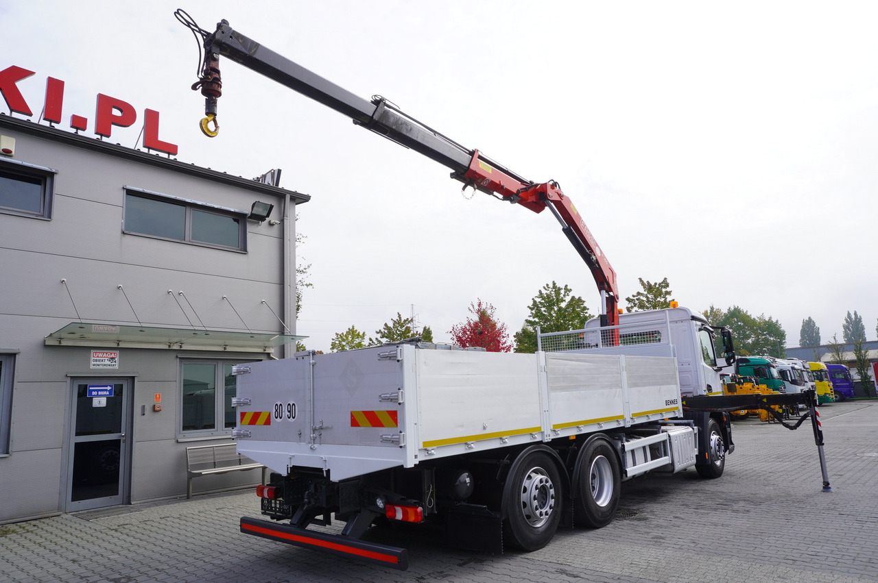 MERCEDES-BENZ Antos 2540 / Flatbed 15 EPAL / Fassi F165 / 6.1 t / 8 m reach / remote control / rotator / 1600 MTH / steered axle - شاحنة كرين: صورة 3 MERCEDES-BENZ Antos 2540 / Flatbed 15 EPAL / Fassi F165 / 6.1 t / 8 m reach / remote control / rotator / 1600 MTH / steered axle - شاحنة كرين: صورة 3