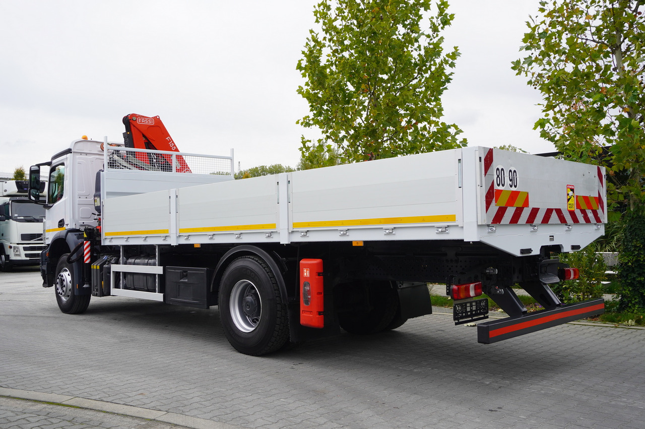 MERCEDES-BENZ Arocs 1830 / Flatbed 16 EPAL / HDS Fassi 155 / Reach 8 m / Load capacity 6160 kg - شاحنات مسطحة, شاحنة كرين: صورة 5 MERCEDES-BENZ Arocs 1830 / Flatbed 16 EPAL / HDS Fassi 155 / Reach 8 m / Load capacity 6160 kg - شاحنات مسطحة, شاحنة كرين: صورة 5
