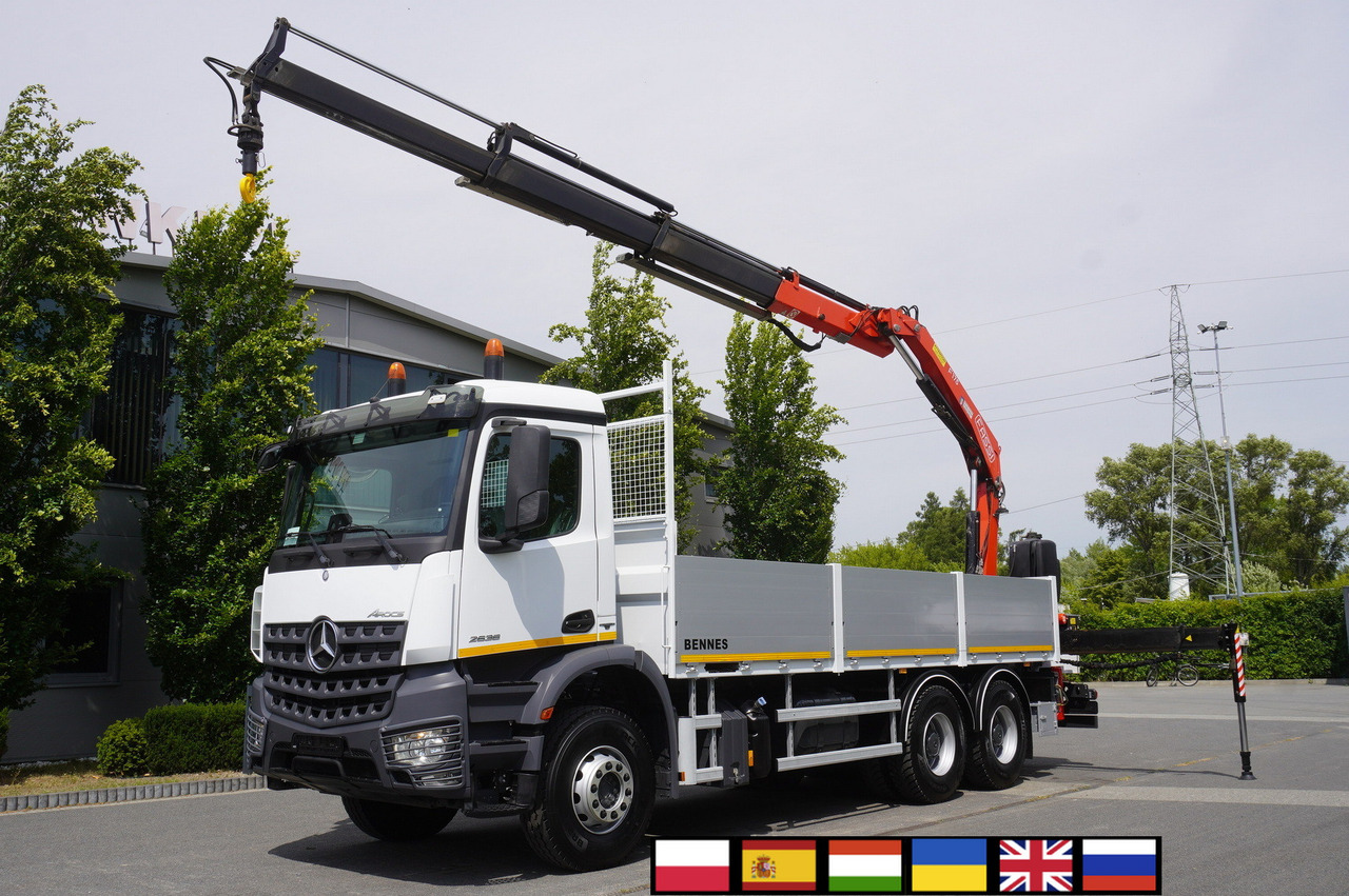 MERCEDES-BENZ Arocs 2633 flatbed truck / Crane FASSI F155A.0.23 / REMOTE CONTROL / 230,000 km - شاحنة كرين: صورة 1 MERCEDES-BENZ Arocs 2633 flatbed truck / Crane FASSI F155A.0.23 / REMOTE CONTROL / 230,000 km - شاحنة كرين: صورة 1
