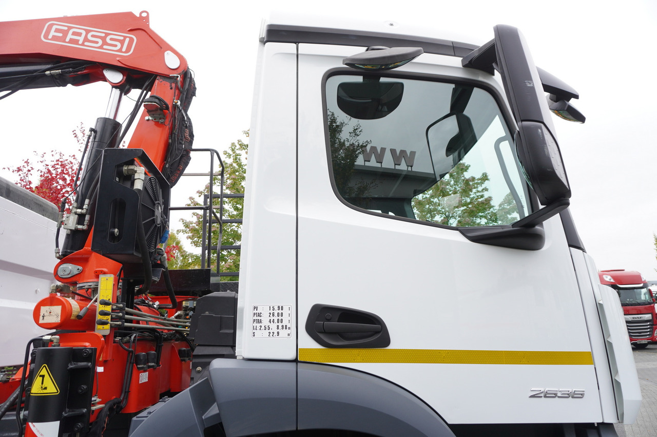 شاحنة كرين MERCEDES-BENZ Arocs 2636 6x4 / Fassi F175 / 7.7 t / 10 m / 2-side tipper / Bortmatic: صورة 26