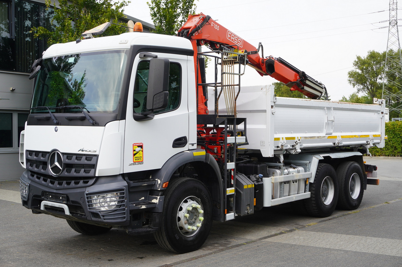 MERCEDES-BENZ Arocs 2636 / 6x4 / HDS Fassi / 3-Way Tipper / Bortmatic - شاحنة قلاب, شاحنة كرين: صورة 4 MERCEDES-BENZ Arocs 2636 / 6x4 / HDS Fassi / 3-Way Tipper / Bortmatic - شاحنة قلاب, شاحنة كرين: صورة 4