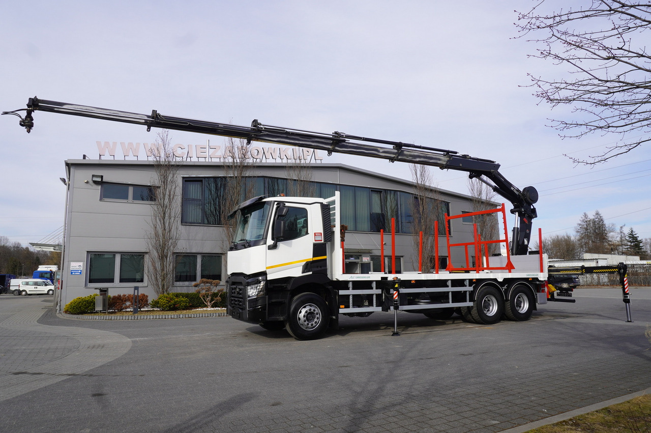RENAULT C430 / HIAB 244 EP-5 HIDUO crane 8400 kg 15 m / Platform with stanchions - شاحنة كرين: صورة 5 RENAULT C430 / HIAB 244 EP-5 HIDUO crane 8400 kg 15 m / Platform with stanchions - شاحنة كرين: صورة 5