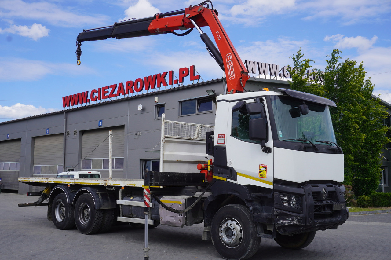 RENAULT K380 6x4 / FASSI F175 crane 7.85 t / 120 thousand km! - شاحنة كرين: صورة 1 RENAULT K380 6x4 / FASSI F175 crane 7.85 t / 120 thousand km! - شاحنة كرين: صورة 1