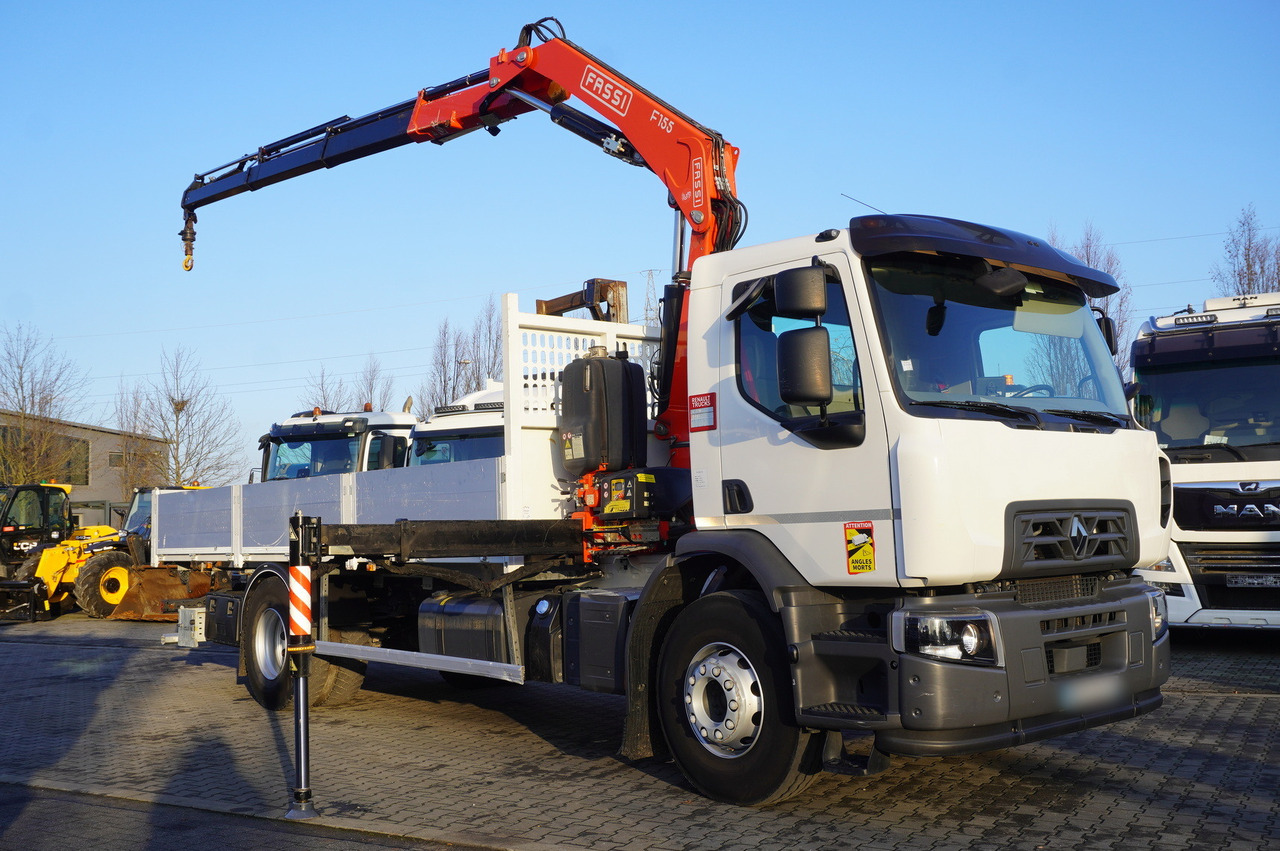 RENAULT RENAULT C320 P 4x2 / FASSI crane 6 T / 140 MTH!!! / range 10 m / Flatbed 15 EPAL / 52 tho. km!!! - شاحنات مسطحة, شاحنة كرين: صورة 1 RENAULT RENAULT C320 P 4x2 / FASSI crane 6 T / 140 MTH!!! / range 10 m / Flatbed 15 EPAL / 52 tho. km!!! - شاحنات مسطحة, شاحنة كرين: صورة 1