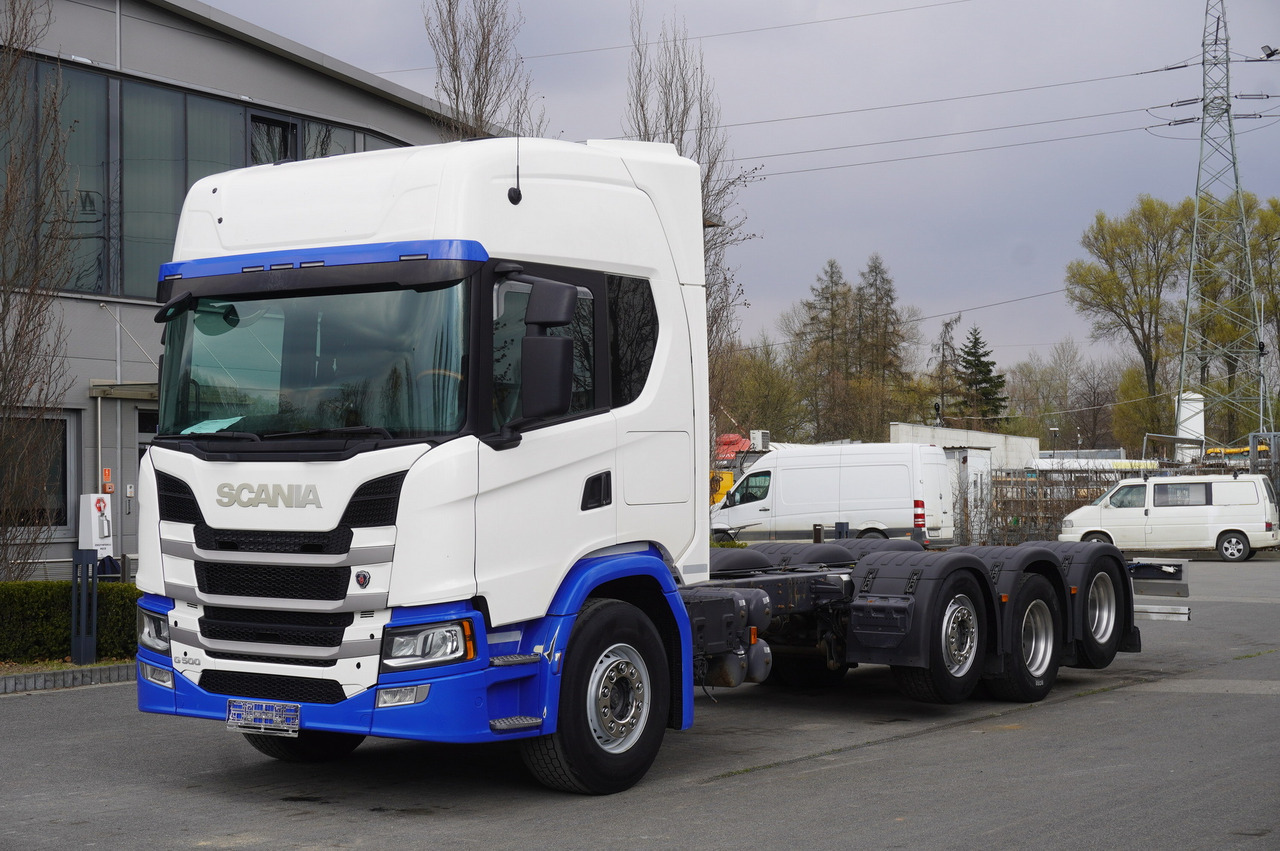 SCANIA G500 8x2 / 2nd axis steered / Chassis 8.35 m / 2021 - شاحنة هيكل كابينة: صورة 1 SCANIA G500 8x2 / 2nd axis steered / Chassis 8.35 m / 2021 - شاحنة هيكل كابينة: صورة 1