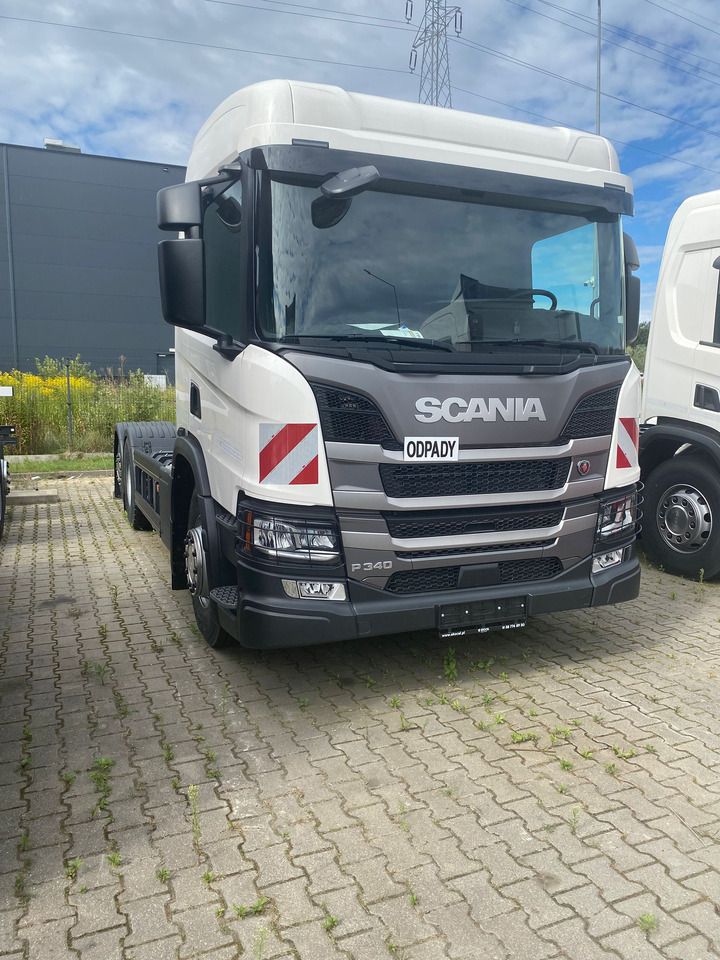 SCANIA P 340 B6x2*4NA / chassis frame / steering axle / CNG / large cab / 8 units - شاحنة هيكل كابينة: صورة 1 SCANIA P 340 B6x2*4NA / chassis frame / steering axle / CNG / large cab / 8 units - شاحنة هيكل كابينة: صورة 1