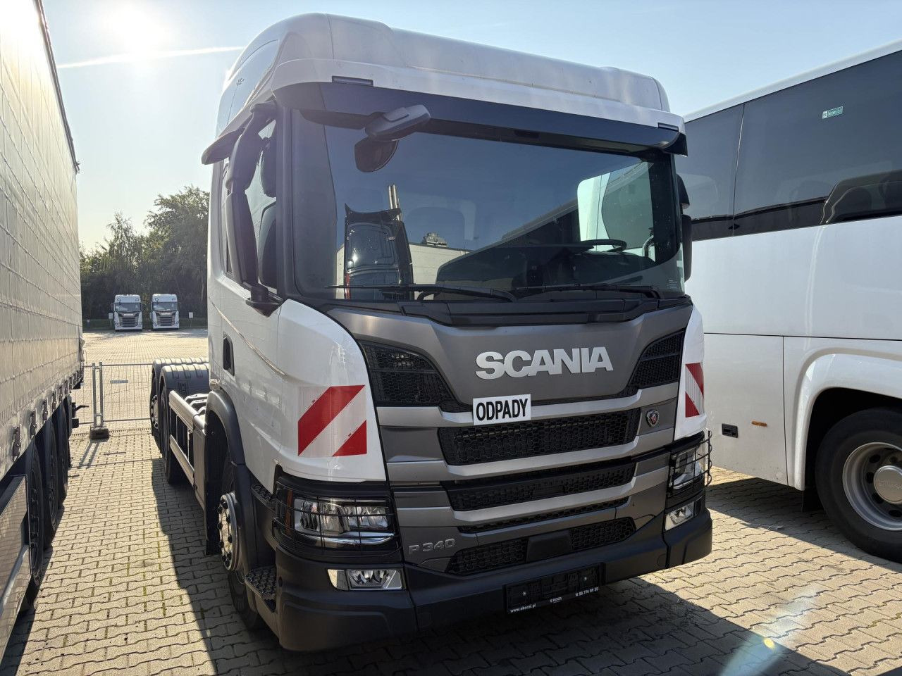 SCANIA P 340 B6x2*4NA / chassis frame / steering axle / CNG / large cab / 8 units - شاحنة هيكل كابينة: صورة 2 SCANIA P 340 B6x2*4NA / chassis frame / steering axle / CNG / large cab / 8 units - شاحنة هيكل كابينة: صورة 2