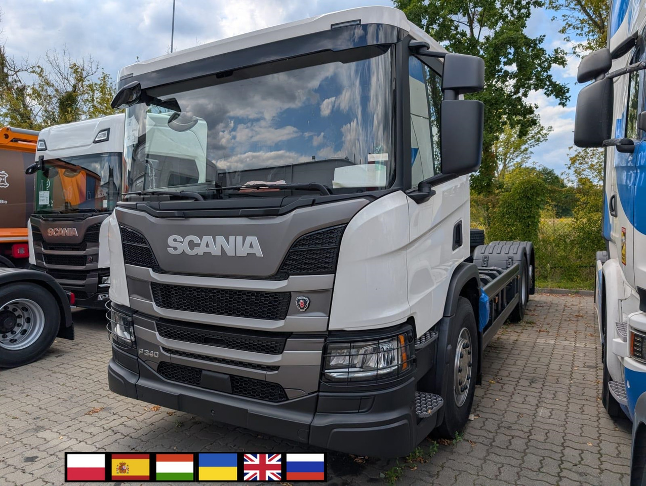 SCANIA P 340 B6x2*4NA / chassis frame / steering axle / CNG - شاحنة النفايات: صورة 1 SCANIA P 340 B6x2*4NA / chassis frame / steering axle / CNG - شاحنة النفايات: صورة 1