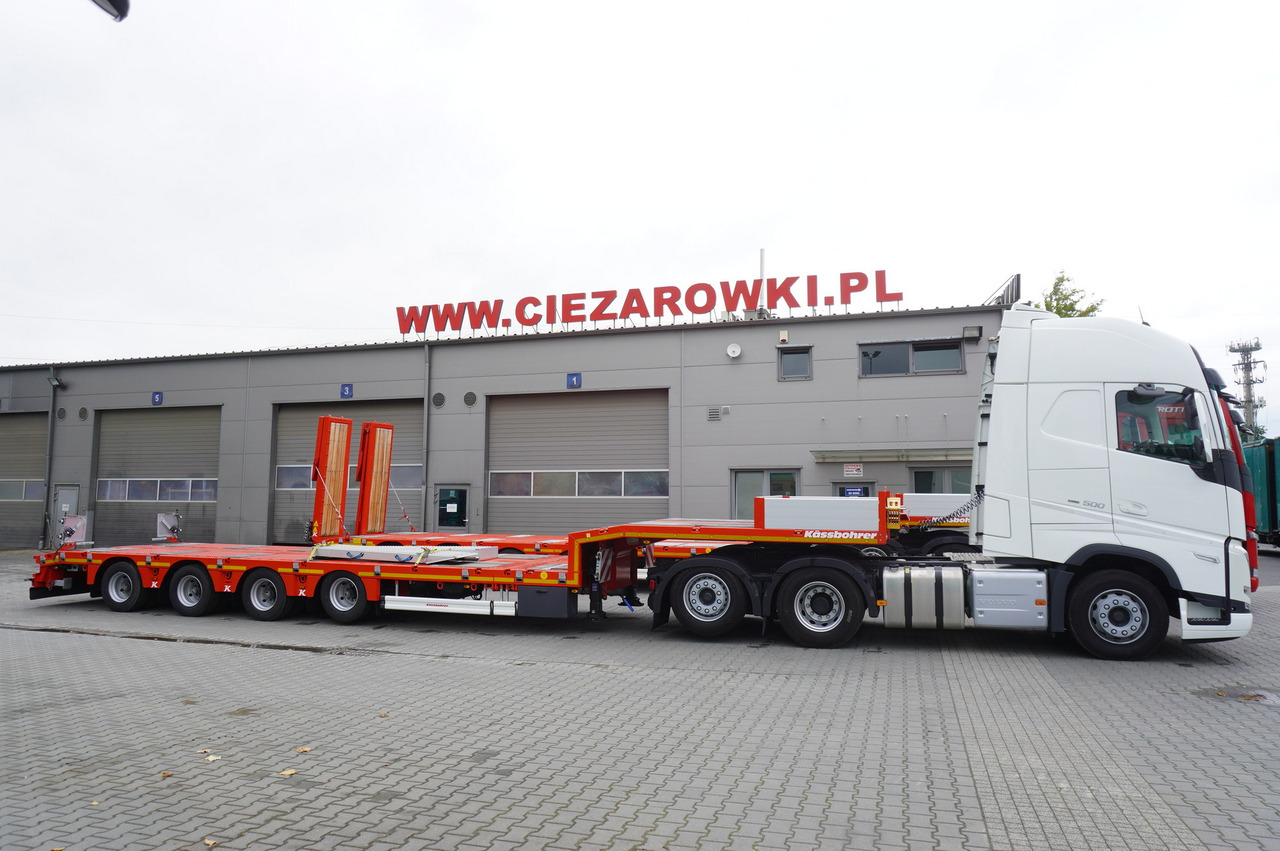 VOLVO FH 500 6 × 2 Globetrotter XL / 2023 / 114 thousand km / Brand-new low-loader Kässbohrer LB3E semi-trailer - شاحنة نقل سيارات شاحنة: صورة 2 VOLVO FH 500 6 × 2 Globetrotter XL / 2023 / 114 thousand km / Brand-new low-loader Kässbohrer LB3E semi-trailer - شاحنة نقل سيارات شاحنة: صورة 2