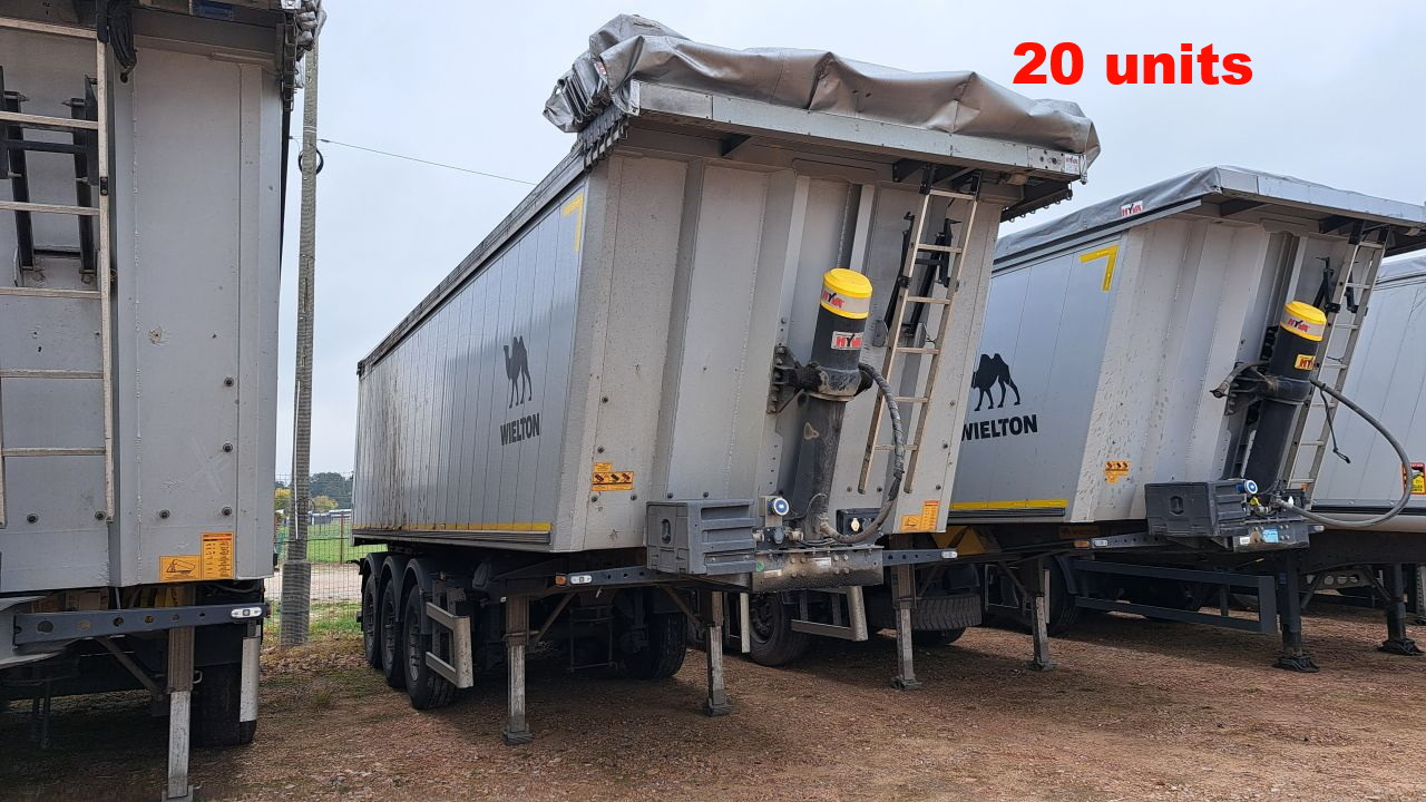 WIELTON NW-3 / weight 6.2 t / capacity 38m3 / Electrically folded roof / Teflon / 20 units, 2022 - قلابة نصف مقطورة نصف مقطورة قلابة: صورة 2 WIELTON NW-3 / weight 6.2 t / capacity 38m3 / Electrically folded roof / Teflon / 20 units, 2022 - قلابة نصف مقطورة نصف مقطورة قلابة: صورة 2
