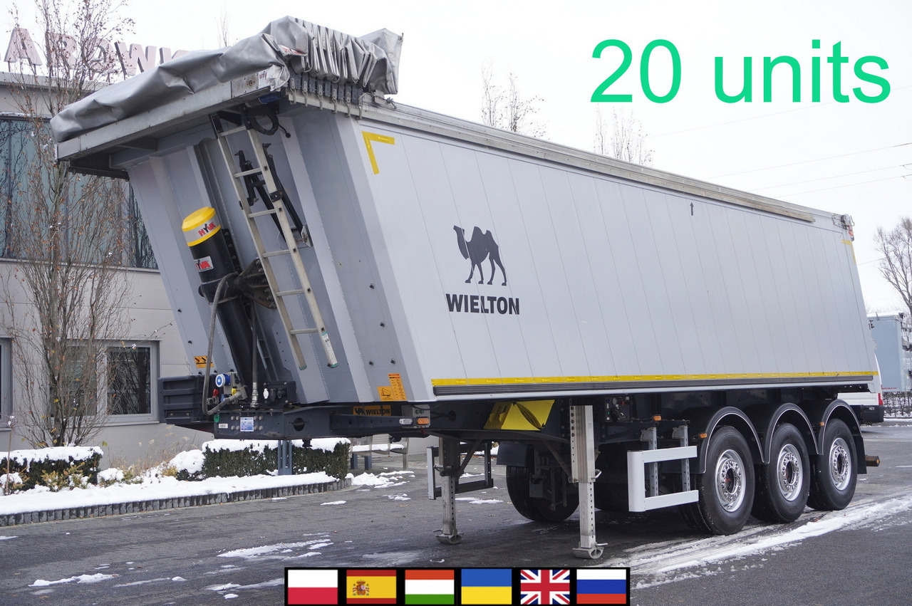WIELTON NW-3 / weight 6.2 t / capacity 38m3 / Electrically folded roof / Teflon / 20 units, 2022 - قلابة نصف مقطورة نصف مقطورة قلابة: صورة 1 WIELTON NW-3 / weight 6.2 t / capacity 38m3 / Electrically folded roof / Teflon / 20 units, 2022 - قلابة نصف مقطورة نصف مقطورة قلابة: صورة 1