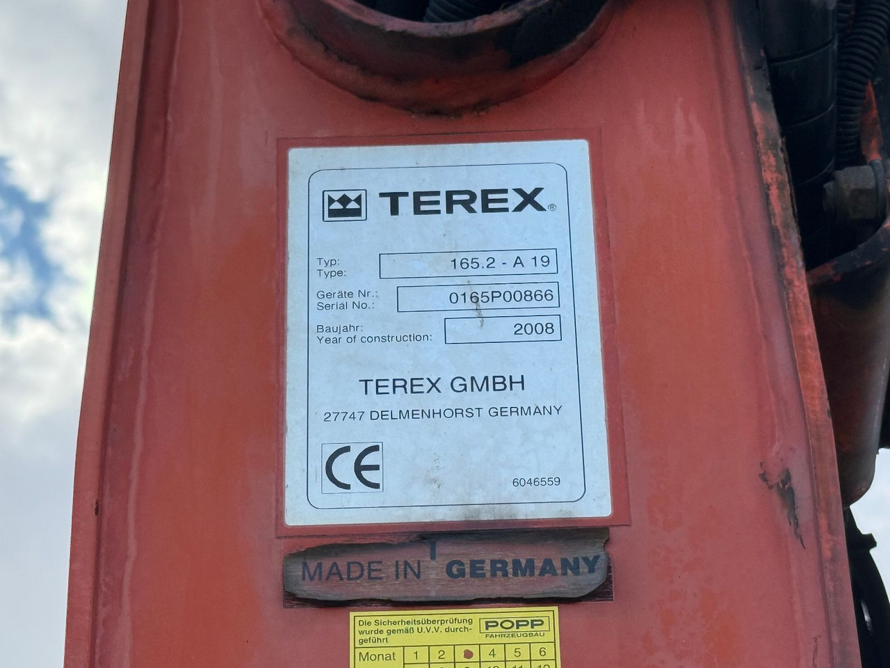 شاحنة كرين MAN TGA 26,440 TEREX  TLC 165,2-A19 ACM SYSTEM: صورة 8