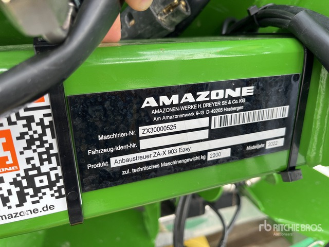 2022 Amazone ZA-X 903 Easy Fertilizer Spreader - آلة رش السماد: صورة 3 2022 Amazone ZA-X 903 Easy Fertilizer Spreader - آلة رش السماد: صورة 3