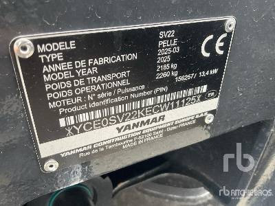 YANMAR SV22 (Unused) - حفارة مُصَّغرة: صورة 5 YANMAR SV22 (Unused) - حفارة مُصَّغرة: صورة 5