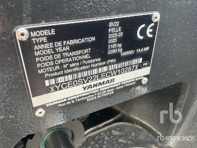 YANMAR SV22 (Unused) - حفارة مُصَّغرة: صورة 5 YANMAR SV22 (Unused) - حفارة مُصَّغرة: صورة 5
