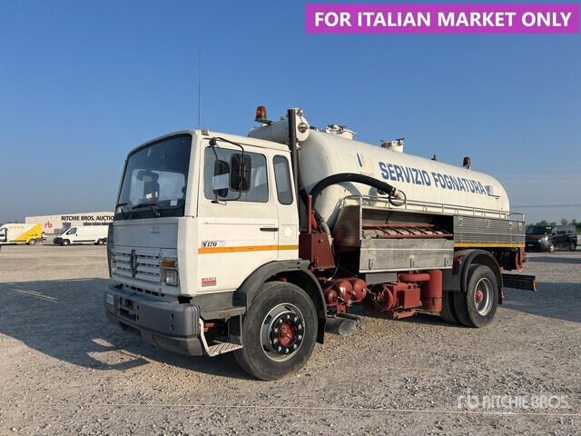 1989 Renault S170 4x2 Vacuum Tanker Truck - شاحنة الشفط: صورة 1 1989 Renault S170 4x2 Vacuum Tanker Truck - شاحنة الشفط: صورة 1