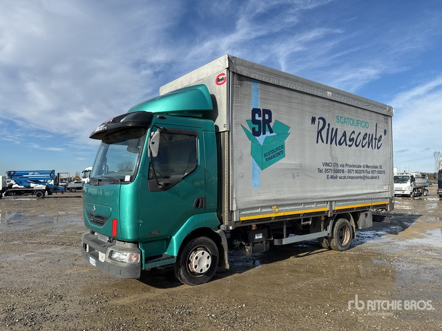 2004 Renault Midlum 4x2 Curtain Side Truck - شاحنة ستارة: صورة 1 2004 Renault Midlum 4x2 Curtain Side Truck - شاحنة ستارة: صورة 1