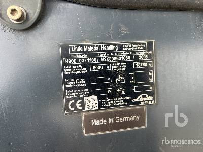 LINDE H80D-03/1000 8000 kg - رافعة شوكية: صورة 5 LINDE H80D-03/1000 8000 kg - رافعة شوكية: صورة 5