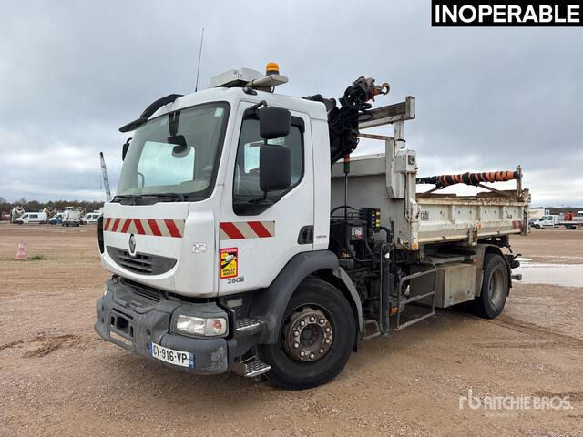 2007 Renault Midlum 280DXi 2007 Hiab 088 HIDUO 2700 kg on ... Dump Truck with Crane - شاحنة قلاب: صورة 1 2007 Renault Midlum 280DXi 2007 Hiab 088 HIDUO 2700 kg on ... Dump Truck with Crane - شاحنة قلاب: صورة 1