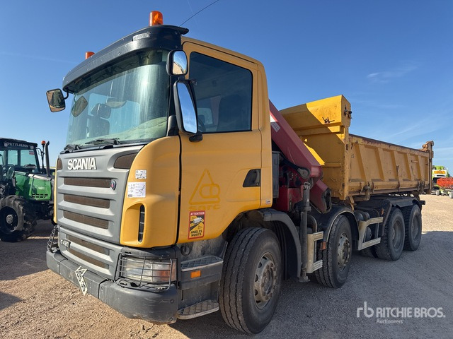 2009 Scania G420 2008 HMF 1720K2 3610 kg Articul ... Dump Truck with Crane - شاحنة قلاب, شاحنة كرين: صورة 2 2009 Scania G420 2008 HMF 1720K2 3610 kg Articul ... Dump Truck with Crane - شاحنة قلاب, شاحنة كرين: صورة 2