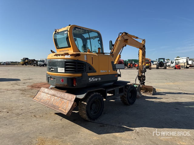 Hyundai R55W9 Pelle hydraulique sur roues - حفارة دولاب: صورة 3 Hyundai R55W9 Pelle hydraulique sur roues - حفارة دولاب: صورة 3