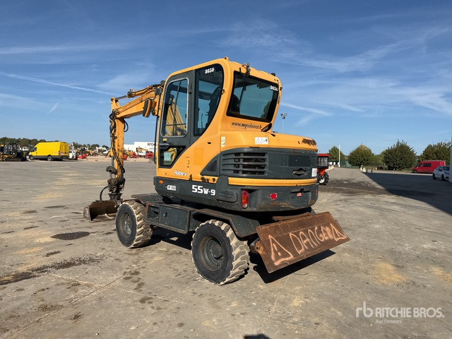 Hyundai R55W9 Pelle hydraulique sur roues - حفارة دولاب: صورة 4 Hyundai R55W9 Pelle hydraulique sur roues - حفارة دولاب: صورة 4