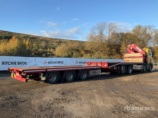2013 Scania R480LB Effer 685/5S Crane - Beavertail T/A Sleeper Truck Tractor - شاحنات مسطحة: صورة 5 2013 Scania R480LB Effer 685/5S Crane - Beavertail T/A Sleeper Truck Tractor - شاحنات مسطحة: صورة 5
