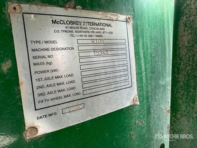 2020 McCloskey R105 Screen Plant - فرازة: صورة 4 2020 McCloskey R105 Screen Plant - فرازة: صورة 4