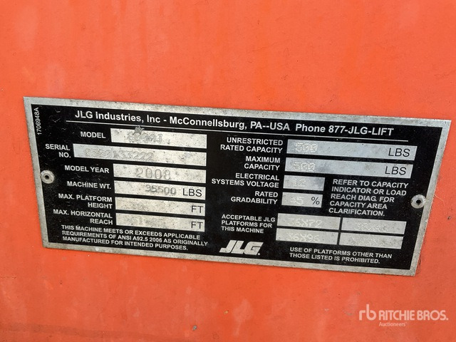 2008 JLG 800AJ 4WD Diesel Articulating Boom Lift - شاحنة ذراع مفصلي: صورة 3 2008 JLG 800AJ 4WD Diesel Articulating Boom Lift - شاحنة ذراع مفصلي: صورة 3