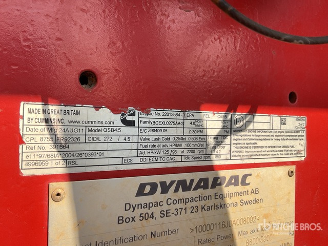 2011 Dynapac CA302PD Smooth Drum Compactor - مدحلة ضاغطة: صورة 5 2011 Dynapac CA302PD Smooth Drum Compactor - مدحلة ضاغطة: صورة 5