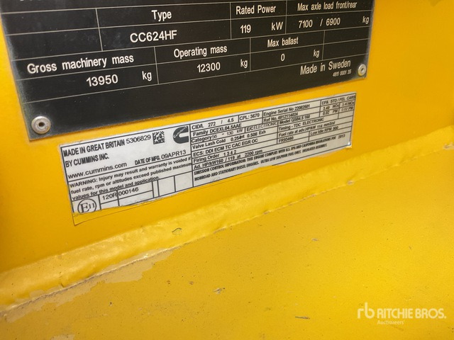 2013 Dynapac CC624HF Double Drum Roller - مدحلة اسفلت: صورة 3 2013 Dynapac CC624HF Double Drum Roller - مدحلة اسفلت: صورة 3