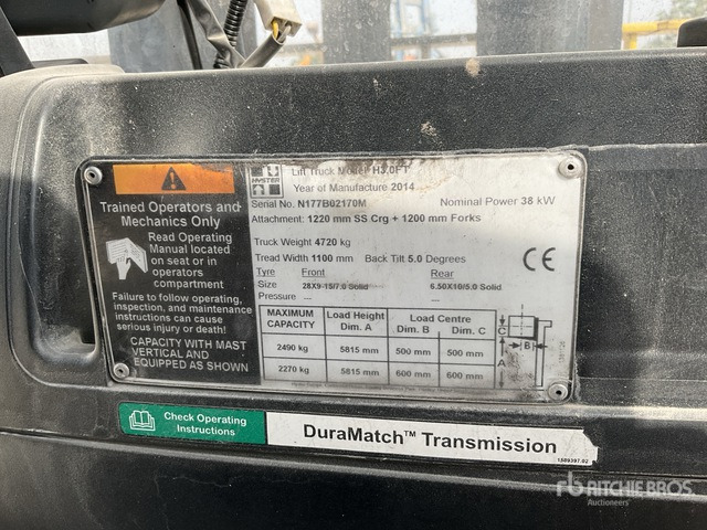 2014 Hyster H3.0FT 3 ton Forklift - رافعة شوكية: صورة 1 2014 Hyster H3.0FT 3 ton Forklift - رافعة شوكية: صورة 1