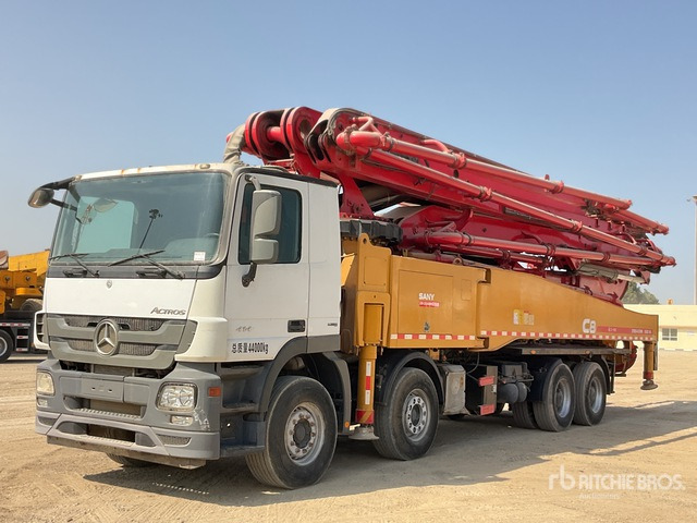 2019 Mercedes Benz Actros 4144 2019 Sany SYM5449THB 56 m on 8x ... Concrete Pump Truck - مضخة خرسانة: صورة 2 2019 Mercedes Benz Actros 4144 2019 Sany SYM5449THB 56 m on 8x ... Concrete Pump Truck - مضخة خرسانة: صورة 2