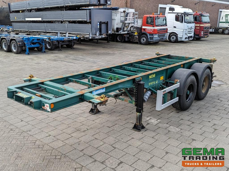 Flandria OP CC 2A 20FT 2-Assen ROR DrumBrakes - Leaf Suspension - 3120KG (O1789) - نصف مقطورة لنقل الحاويات: صورة 1 Flandria OP CC 2A 20FT 2-Assen ROR DrumBrakes - Leaf Suspension - 3120KG (O1789) - نصف مقطورة لنقل الحاويات: صورة 1