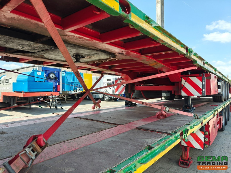 نصف مقطورة مسطحة HRD NTS 3-Assen SAF - MEGA - Heavy Duty - Rongpotten/Rongen - Schuine Achterkant met Rijgoot - Zware kantbalk: صورة 8