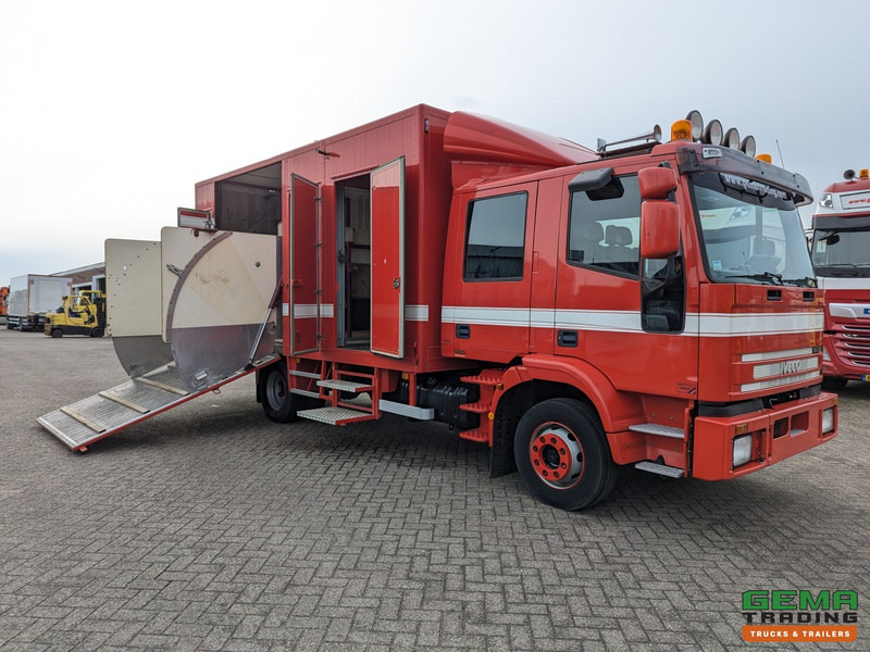 Iveco Tector ML120E24D 4x2 Euro3 DubbelCabine - Paardenwagen 3-Paards - Kleedruimte - Hydraulische klep- TOP! - شاحنة نقل خيل: صورة 1 Iveco Tector ML120E24D 4x2 Euro3 DubbelCabine - Paardenwagen 3-Paards - Kleedruimte - Hydraulische klep- TOP! - شاحنة نقل خيل: صورة 1