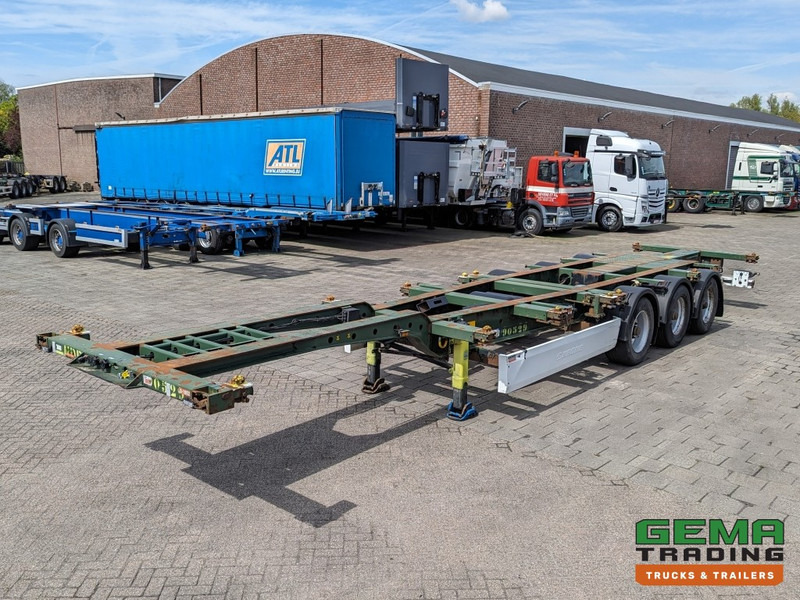 Krone SD 27 3-Assen BPW RearSlider - DrumBrakes - 5280kg (O1852) - نصف مقطورة لنقل الحاويات: صورة 1 Krone SD 27 3-Assen BPW RearSlider - DrumBrakes - 5280kg (O1852) - نصف مقطورة لنقل الحاويات: صورة 1