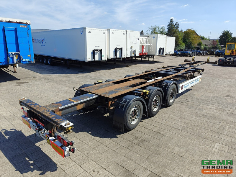Krone SD 3-Assen SAF - LiftAs - Schijfremmen - Achterschuiver - Alle Aansluitingen - نصف مقطورة لنقل الحاويات: صورة 1 Krone SD 3-Assen SAF - LiftAs - Schijfremmen - Achterschuiver - Alle Aansluitingen - نصف مقطورة لنقل الحاويات: صورة 1