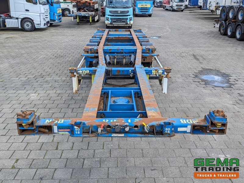 نصف مقطورة لنقل الحاويات Krone SD27 3-Assen BPW Drumbrakes - 4700KG - All Connections (O1913): صورة 6