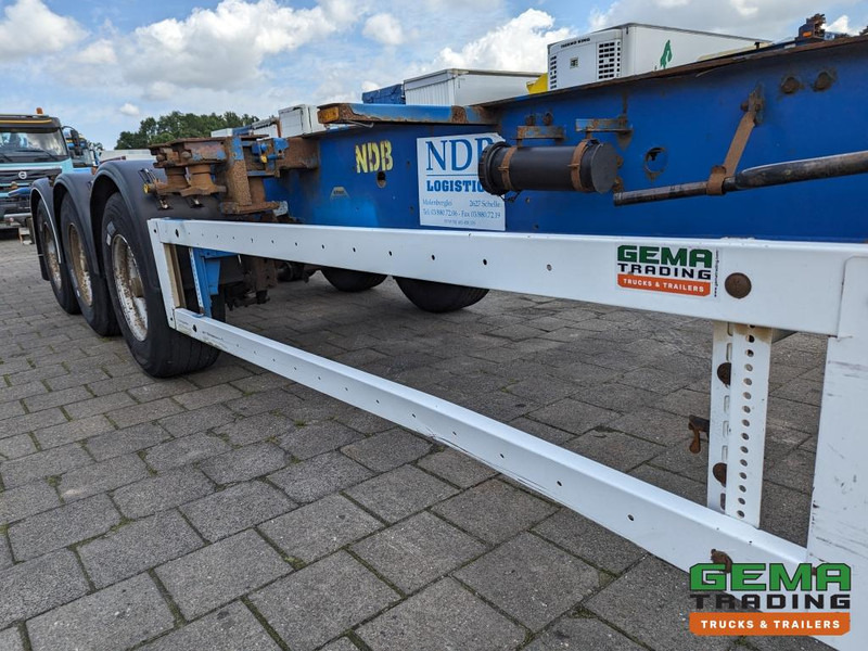 نصف مقطورة لنقل الحاويات Krone SD27 3-Assen BPW Drumbrakes - 4700KG - All Connections (O1913): صورة 9